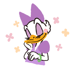 Donald&Daisy sticker #8213