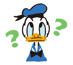 Donald&Daisy sticker #8214