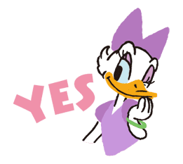 Donald&Daisy sticker #8215