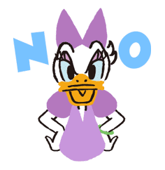 Donald&Daisy sticker #8216