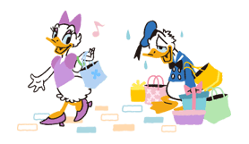 Donald&Daisy sticker #8217