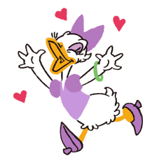 Donald&Daisy sticker #8218