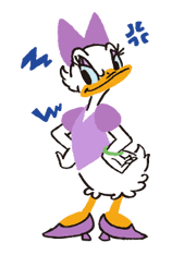 Donald&Daisy sticker #8221