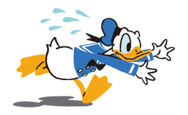 Donald&Daisy sticker #8222