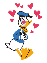 Donald&Daisy sticker #8223