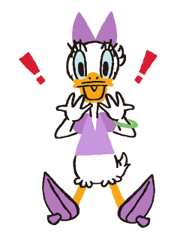 Donald&Daisy sticker #8229