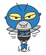 The message of flower blooming HANAKAPPA sticker #8480