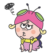 The message of flower blooming HANAKAPPA sticker #8482