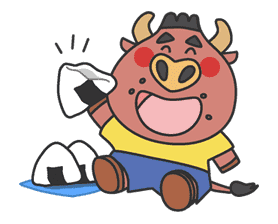 The message of flower blooming HANAKAPPA sticker #8506