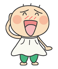 The message of flower blooming HANAKAPPA sticker #8507