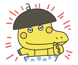 The message of flower blooming HANAKAPPA sticker #8510