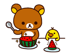 Rilakkuma Summer sticker #15296