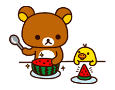 Rilakkuma Summer sticker #15296