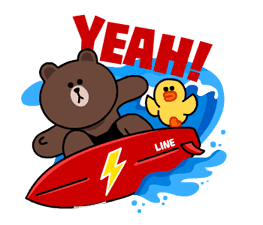 LINE Characters - Happy Vacations sticker #532577