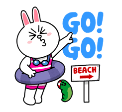 LINE Characters - Happy Vacations sticker #532579