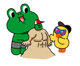 LINE Characters - Happy Vacations sticker #532583