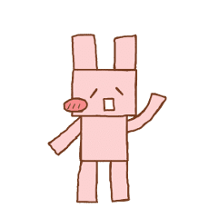 Pink rabbit robot