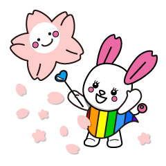 Usakura and Sakurako Spring Sticker