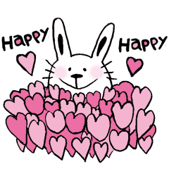 cat and a rabbit and bear cute loosely 3