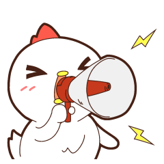Sticker of a chicken. Name is "Kokeko"