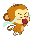 Cute Yellow Monkey Animated