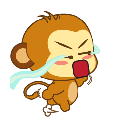 Cute Yellow Monkey Animated