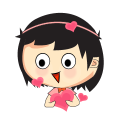 Playful Cute Girl Animated