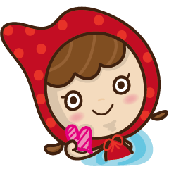 Wolf treasure small red hat series