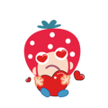 Lovely Strawberry Girl Animated