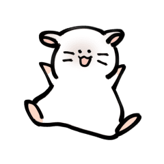 Sticker of the hamster2