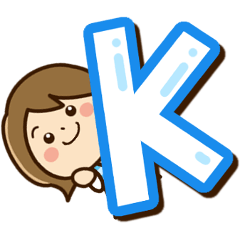 Cute mama sticker (Alphabet version)