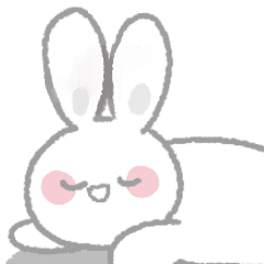 Fluffy rabbit sticker!