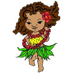 Hawaiian Hula Girl Leinani