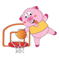 A Plump Pink Loves Sport Animated