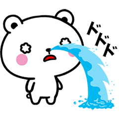 Bear suffers from hay fever.