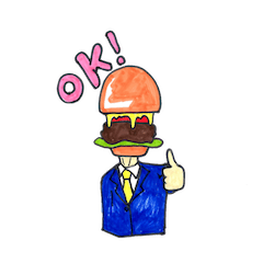 hamburger Head welcome to Japan