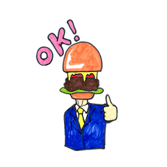 hamburger Head welcome to Japan