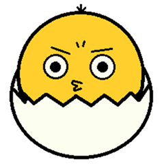 just newborn A pretty cute chickSticker