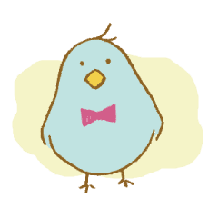 A sticker of bird.