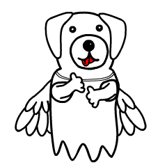 Animations: Angel of a fascinating dog