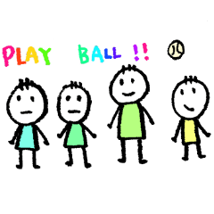 English scribbling(Baesball ver.)