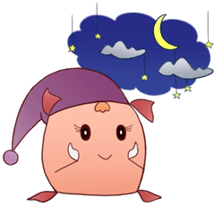 Pillow staring into space