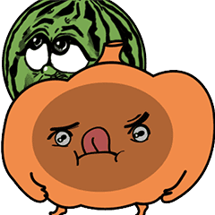 Pumpkin and Watermelon