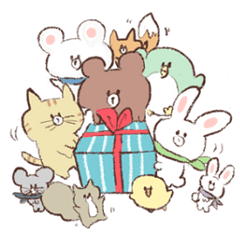 A bear's cub and pleasant friends