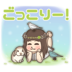 Cheerful kindergarten girl