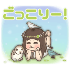 Cheerful kindergarten girl