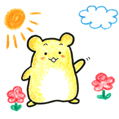 hamster q-chan usable sticker