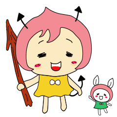 Small devil momotan and mi-tan