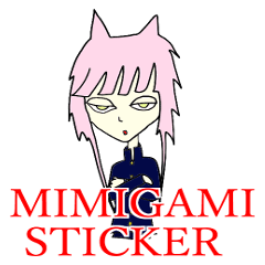 Mimigami sticker