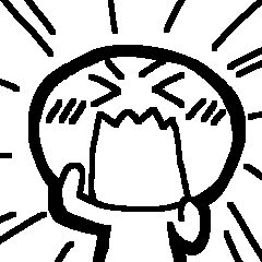 Rakugaki siro ningen Sticker